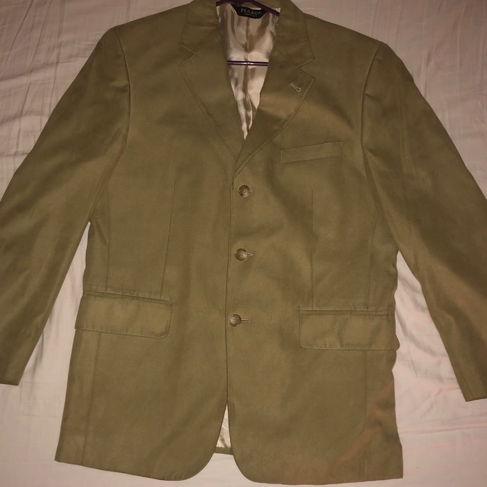 Jos A. Bank 38S tan suede blazer